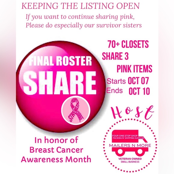 Sign Up Color SHARE TRAIN for CANCER & Health Awareness 10/25 - Picture 4 of 14